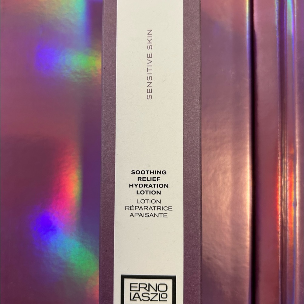 Erno Laszlo Hydration Lotion in Iridescent Purple Packaging